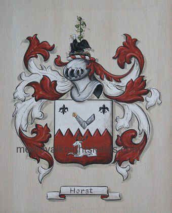 Horst Coat of Arms design on canvas 