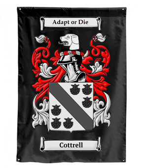 Cottrell family crest flag