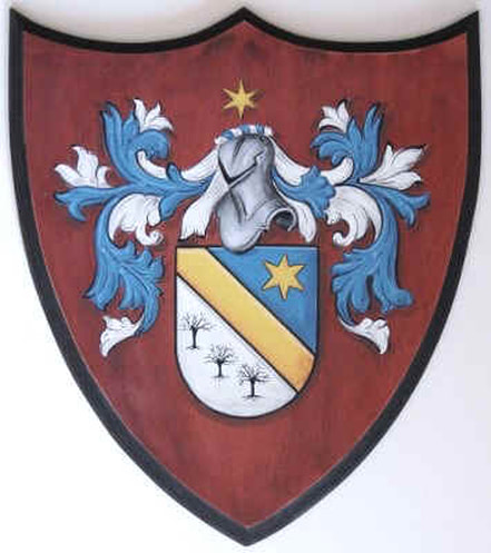 Coat of arms - family crest painting