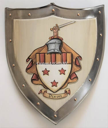  Dixon Coat of Arms shield - knight shield