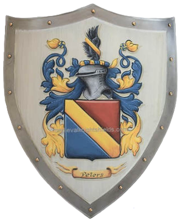 Peters Family crest Coat of Arms shield