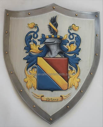 Peters Family crest Coat of Arms shield