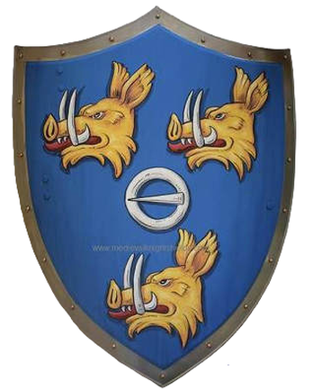 Ferguson Coat of Arms shield, medieval knight shield 