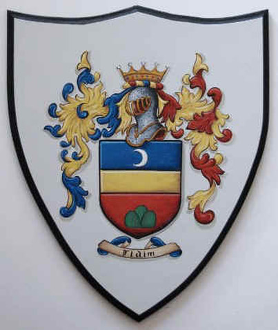 Figueroa Coat of Arms plaque old world
