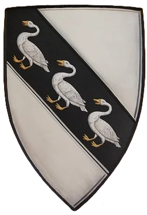 Medieval shield  - geese