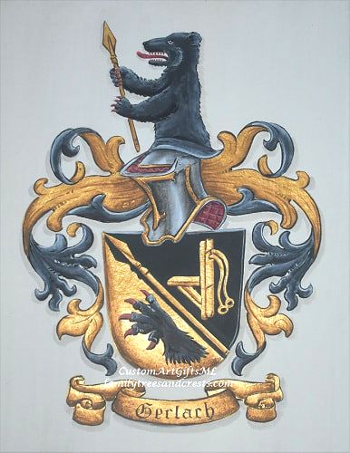 Gerlach CoA of Arms on watercolor paper