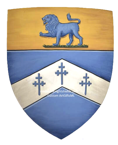 Goldsmith Coat of Arms metal knight shield