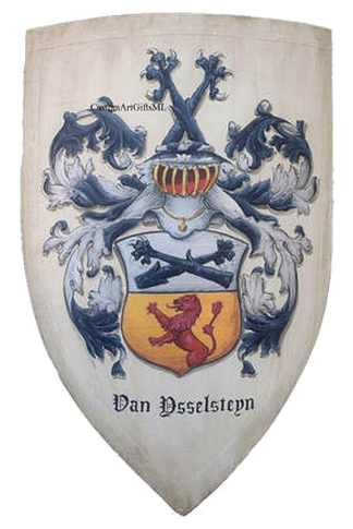 Medieval knight shield Asselstine Coat of Arms