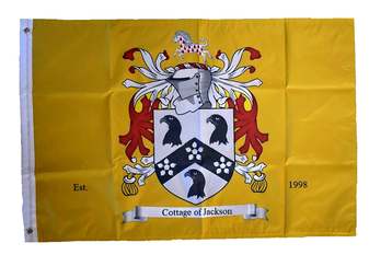 Jackson family crest flag -  banner