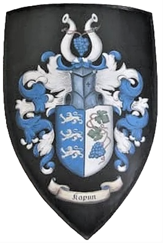 Medieval shield family crest  Hagan