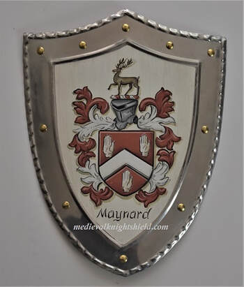 Maynard Coat of Arms shield -  knight shield