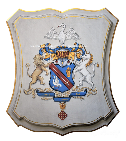 Lars Coat of Arms plaque old world