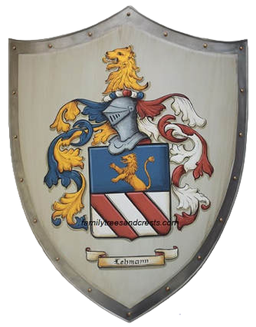 Medieval knight shield - Lehmann Coat of Arms shield w. lion