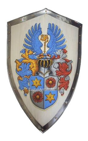 Luttschwager Family Coat of Arms metal shield