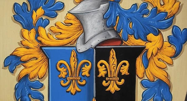 Detail painting- knight shield