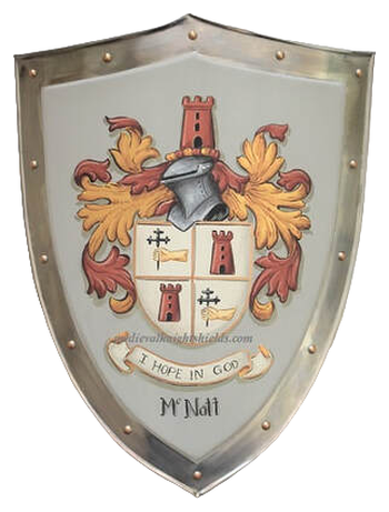 Mc Natt Metal Coat of Arms shield 