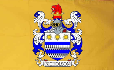 Nicholson family crest flag - banner