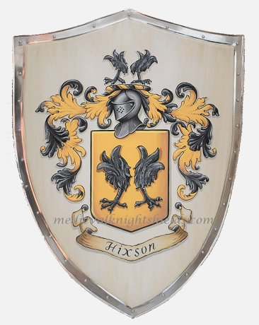 Hixson XL coat of arms shield stainless steel 