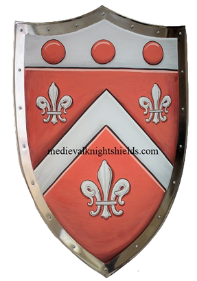 Reid Coat of Arms metal knight shield