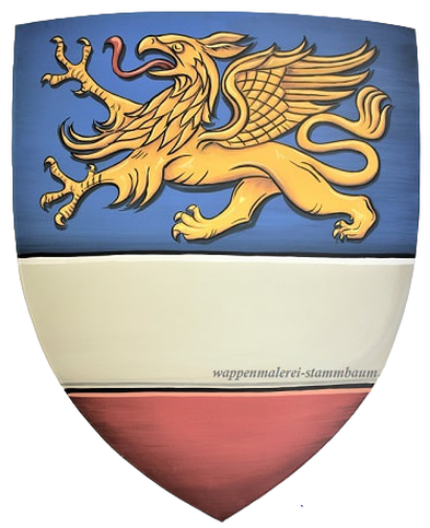 Coat of Arms metal shield with griffin