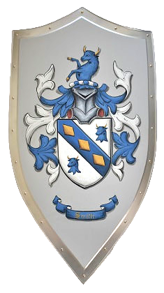 Smith Coat of Arms shield  steel medieval shield
