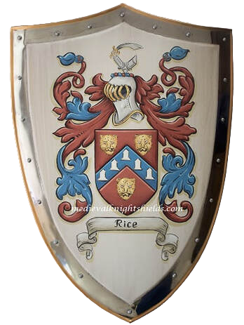 Rice Coat of Arms knight shield