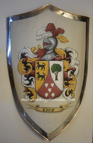 Rico family crest knight shield