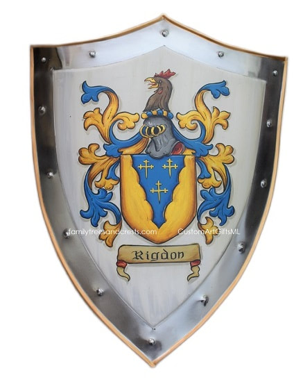 Rigdon family crest shield