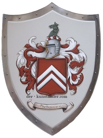 Medieval shield w. Coat of Arms