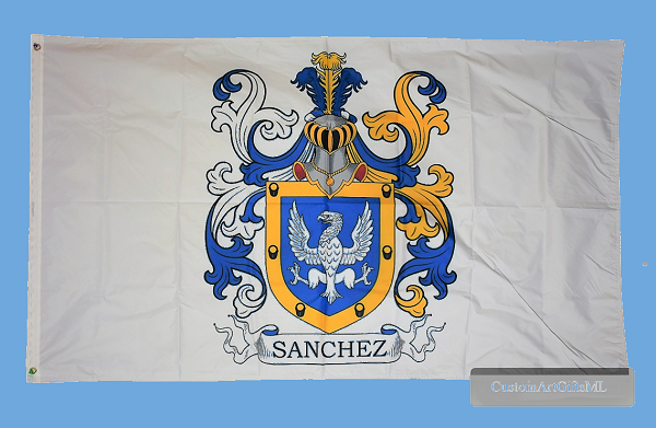 Sanchez family crest flag