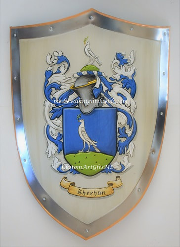 Scheehan Coat of Arms knight shield 