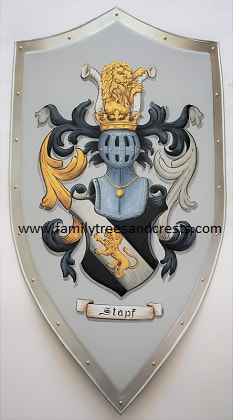 Knight shield with Coat of Arms Stapf