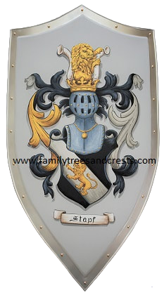 Knight shield with Coat of Arms Stapf