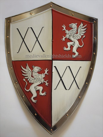 Stencel Coat of Arms shield with griffin