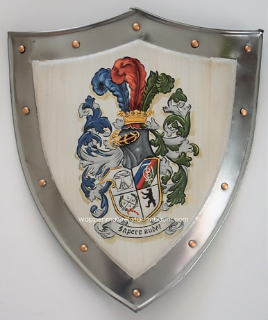 University Coat of Arms metal shield
