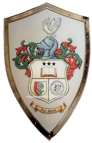 University Coat of Arms shield -  knight shield