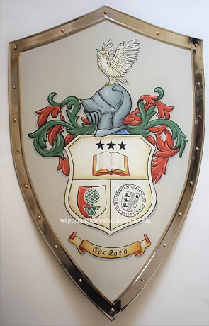 University Augsburg Coat of Arms shield 19 x 29 inch Faculty of Business and Economics