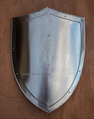 4 point steel SCA shield, medieval knight shield blank